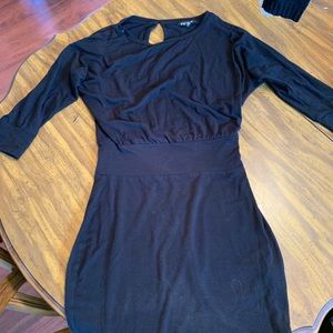 Express 3/4 Sleeve Black Dress